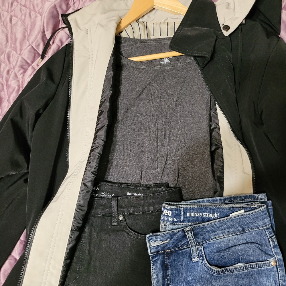 Coat and jeans set